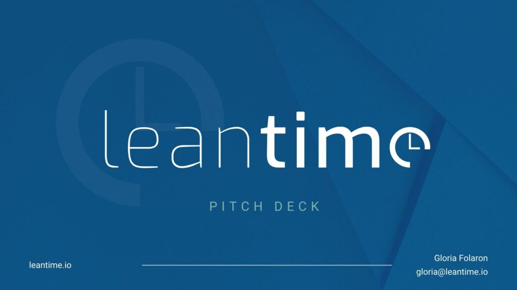 Leantime Pitch Deck TItle Slide image