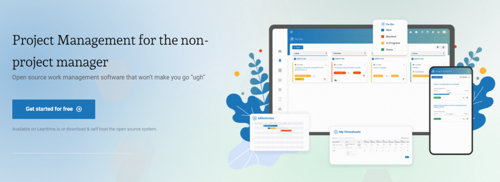 Leantime Open Source Project Management Software for Non-Project Managers