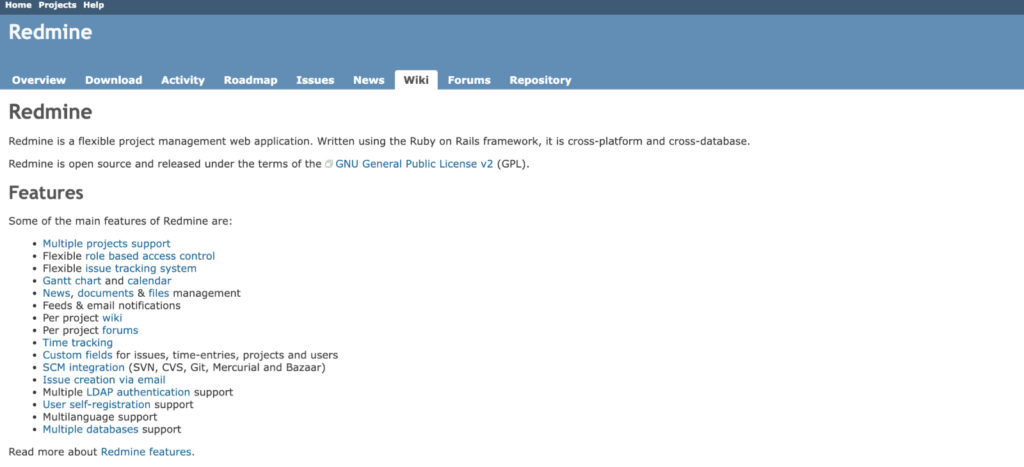 Redmine Project Management Software